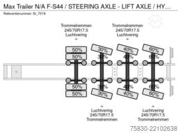 Max Trailer N/A F-S44 / STEERING AXLE - LIFT AXLE / HYDR RAMP