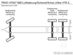 PAVIC HTA27 68E/Luftfederung/Schemel/Achse Liftbar HT...