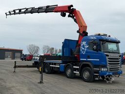 SCANIA G450 8x4 Pritsche mit Kran Palfinger PK76002 EH