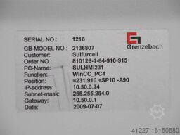 Grenzebach FK170SBRGD001 SK 3302100