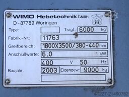 WIMO Hebetechnik Drehstation 6000 kg