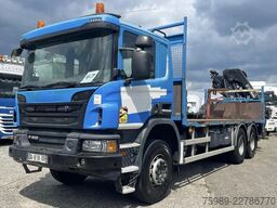 Scania P410  6x4 HIAB  X-HIDOU 188 E-5, RETARDER, WHEE...