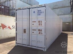 40 FT High Cube Seecontainer Weiß