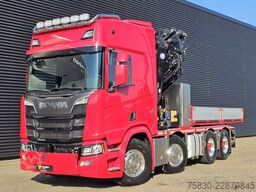 Scania R650 V8 8x4 / HMF 9520 + JIB + WINCH / 140.000 ...