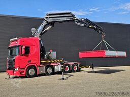 Scania R650 V8 8x4 / HMF 9520 + JIB + WINCH / 140.000 ...