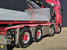Scania R650 V8 8x4 / HMF 9520 + JIB + WINCH / 140.000 ...