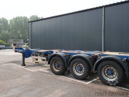 Pacton 3 axle container chassis extendable trailer