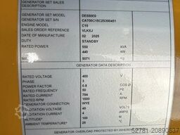 CAT DE550E0 - C15 - 550 kVA Generator - DPX-18027