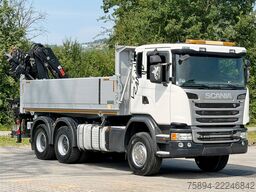 SCANIA G 410 * Kipper 5,20 m + KRAN/FUNK * 6x4 * TOP
