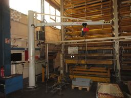 Vetter PS Kran Drehkran Hallenkran L3,5m Demag 500Kg H 3,8m Kettenzug Dübelplatte