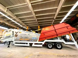 FABO Mobile Concrete Batching Plant 60  m3/h Mobile Concrete Batching Plant