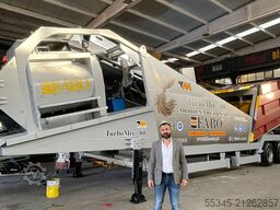 FABO Mobile Concrete Batching Plant 60  m3/h Mobile Concrete Batching Plant