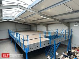 5x10m Lagerbühne , Belastung : 500kg/qm Unterkante: 2,5m , ca. 50qm Systembühne