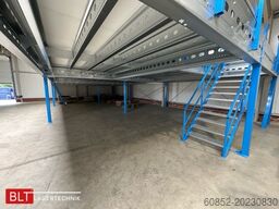 5x10m Lagerbühne , Belastung : 500kg/qm Unterkante: 2,5m , ca. 50qm Systembühne
