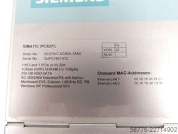 Siemens Simatic IPC627C / 6ES7647-6CB00-1AA0 Industrielles Box-PC SN SVPC7851972