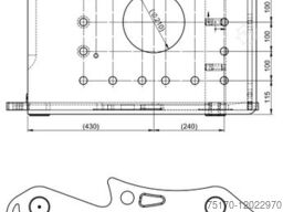 OilQuick OQ70/55 Adapterplatte für Westtech NEU