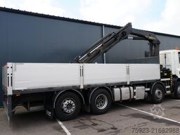 DAF CF 400 open box with Palfinger PK 17502 crane