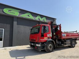 Iveco Eurocargo 180E28 Kipper Kran FASSI