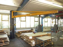 Abus LS Kran Drehkran Hallenkran L5m 1to NL 1000Kg H3,4m Kettenzug + Dübelplatte