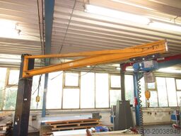 Abus LS Kran Drehkran Hallenkran L5m 1to NL 1000Kg H3,4m Kettenzug + Dübelplatte