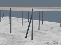 10x25m Lagerbühne , Belastung : 500kg/qm Unterkante: 3,0m , ca. 250qm Systembühne