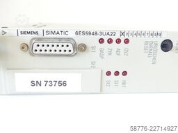 Siemens Simatic S5-155U 6ES5948-3UA22 CPU948 Version 1 SN 73756