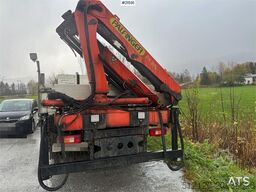 Volvo FL 6 flatbed truck w/ rear mounted crane. WATCH VI