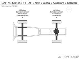 DAF XG 530 4X2 FT - ZF + Navi + Alcoa + Alcantara +