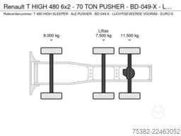 Renault T HIGH 480 6x2 - 70 TON PUSHER - BD-049-X - LUC...