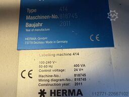 Herma Herma 414 - Print and Label machine