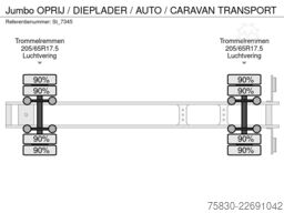 Jumbo OPRIJ / DIEPLADER / AUTO / CARAVAN TRANSPORT