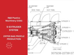 R&B Plastics Machinery 5 Extruder System