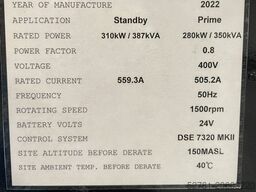 Cummins NTA855-G4 - 385 kVA surplus genset - DPX-18805-O-2