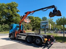 MERCEDES-BENZ Antos 2533 Abrollkipper KRAN FUNK lift/lenk