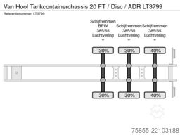 Van Hool Tankcontainerchassis 20 FT / Disc / ADR