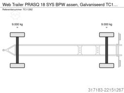 Web Trailer PRASQ 18 SYS BPW assen, Galvaniseerd
