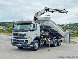 VOLVO FMX 420 Kipper 5,10m *FASSI F155A.0.22+FUNK/6x4