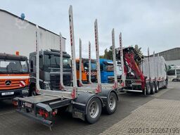 VOLVO FH 510 8x4 Holztransporter Kran PENZ + Anhänger