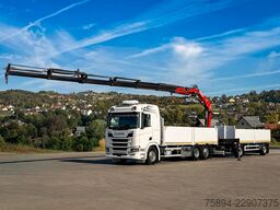 SCANIA R500 FASSI F235 A.2.26 + FUNK + Anhänger!