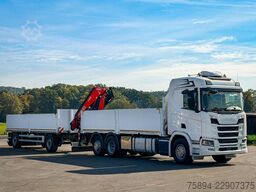 SCANIA R500 FASSI F235 A.2.26 + FUNK + Anhänger!