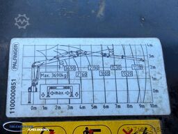 MAN TGS 35.510 + Kippende aanhangwagen, Afneembare ...