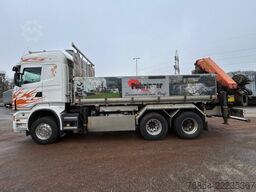SCANIA R560CB 6X4 ZWEISEITENKIPPER MEILLER,  PALFINGER KRAN PK34002-SH, E5