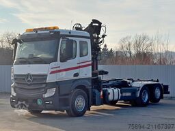 MERCEDES-BENZ ACTROS 2542 * ABROLLKIPPER * LOGLIFT 105 Z * TOP