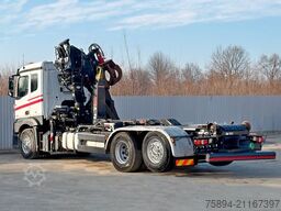 MERCEDES-BENZ ACTROS 2542 * ABROLLKIPPER * LOGLIFT 105 Z * TOP