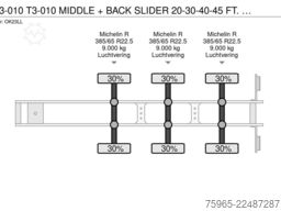 PACTON T3-010 MIDDLE + BACK SLIDER 20-30-40-45 FT. DRUM