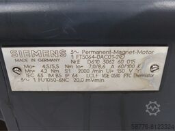 Siemens 1FT5064-0AC01-2 Permanent-Magnet-Motor SN:ED610306260015