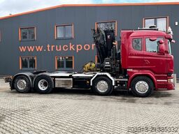 SCANIA R580 LB 8x2*6 HNB SZM mit Kran HIAB XS 422