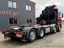 SCANIA R580 LB 8x2*6 HNB SZM mit Kran HIAB XS 422