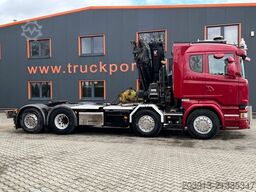 SCANIA R580 LB 8x2*6 HNB SZM mit Kran HIAB XS 422