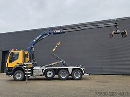 Iveco TRAKKER 380 8X6 / EURO 6 / CRANE + HOOKLIFT